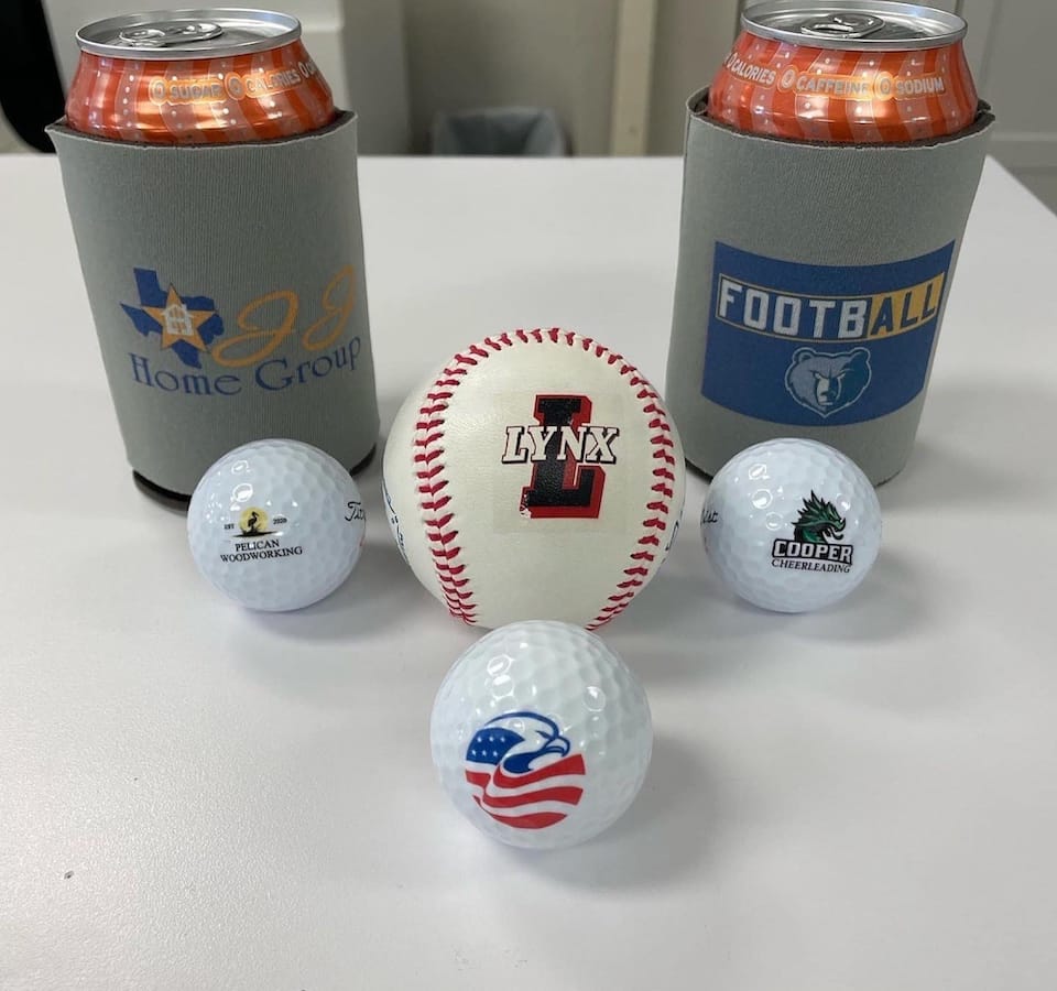 Custom Sports Memorabilia Spring Monogramming